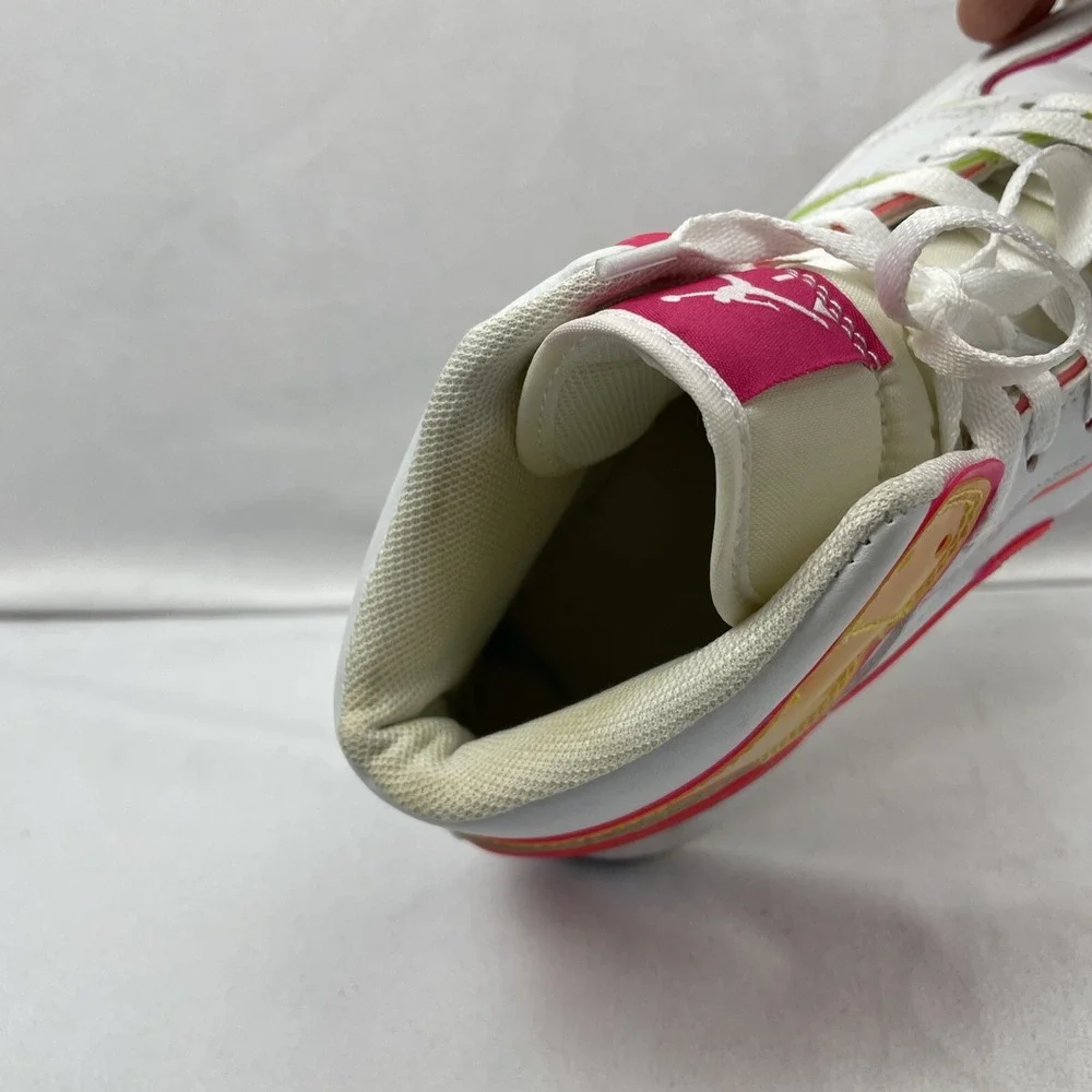 Nike Air Jordan 1 Size 6.5Y Mid GS Edge Glow White Pink Blast CV4611-100‎